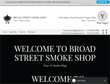 Tablet Screenshot of bssmokeshop.com